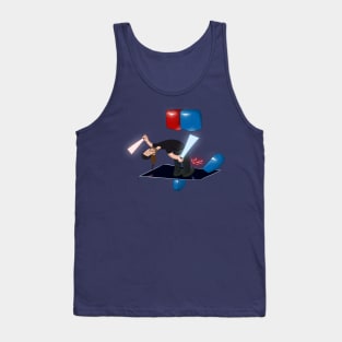 Shane Harris playing beat saber Colored Tank Top